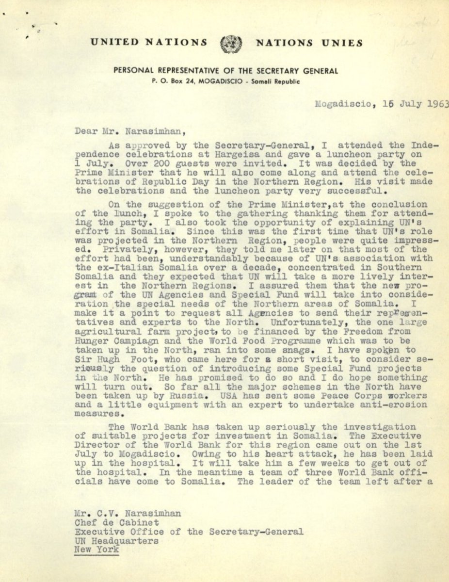 westtoeastt's tweet image. Bingo 

The UN seat belongs to the father and son relationship of the United Nations and Somalia.

Even up to 1963 the UN admittedly had zero presence in Somaliland. We expelled them in 1991

Only basket cases and failures seek out the UN! Let them have it