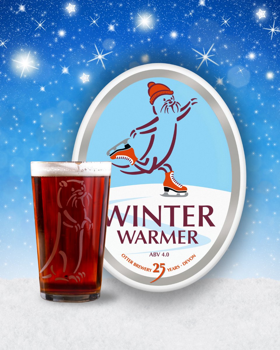 The perfect seasonal medicine: Winter Warmer (ABV 4.0%) 🍻🔥 A full-bodied yet sessionable beer. Who's tried it? 🙋‍♂️✨ Shop Otter glassware here otterbrewery.com/shop/?_categor…