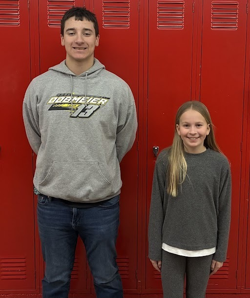 Congrats to our Students of the Month for December! 
9th Grade - Chase Ratajczak 
7th Grade - Charlotte Dickson