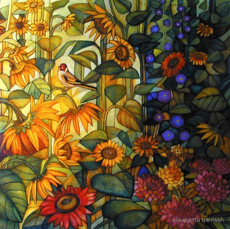 Italian painter 
Elisabetta Trevisan. 
Almost stained glass patterns 
This is stunning