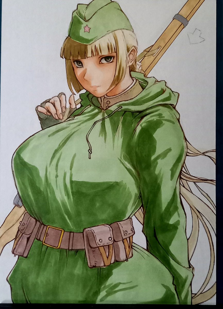 RT @BoX5Y5mKjlmSnI1: らくがき221/250 迷彩カバーオール もこもこし