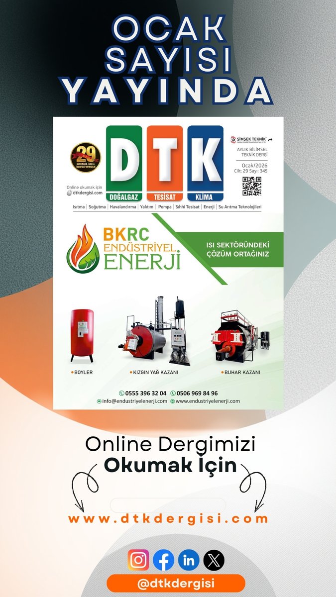 DTK Dergimizin 2026 Ocak sayısı yayımlandı!

345. sayımızla yeni yıla merhaba diyoruz. Güncel dosyalar, alanında uzman kalemler ve nitelikli içeriklerle dolu bu sayıyı kaçırmayın. Dün olduğu gibi bugün de sektörün sesi olmaya devam ediyoruz.  

dtkdergisi.com/wp-content/upl…