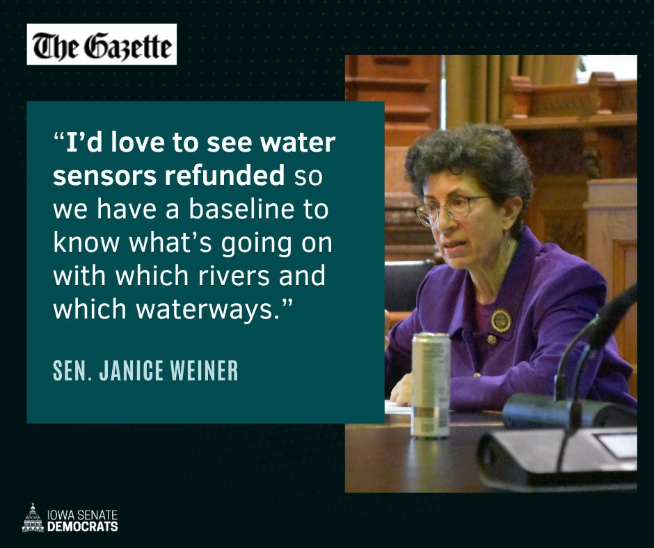Every Iowan deserves clean water. Read more about the Legislature's discussions on water quality here: bit.ly/4sw464n