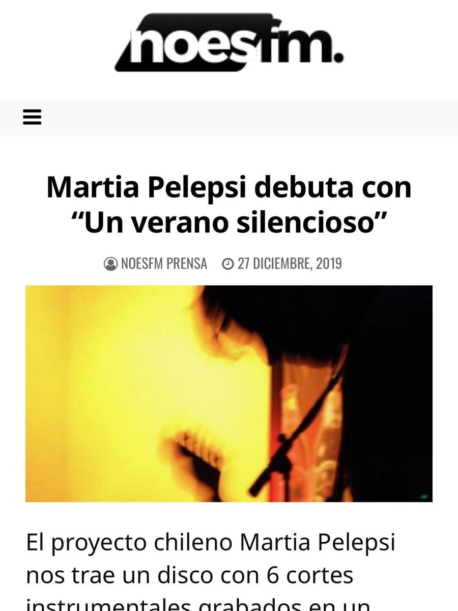 turk154's tweet photo. Martia Pelepsi agradece a @noesfm por hacer esta nota de su disco debut“Un Verano Silencioso”

La pueden leer completa en el siguiente link:
https://t.co/fvzvN4icdB

“Un Verano Silencioso” LP en todas partes

Nuestro Instagram:
@martiapelepsi 
Instagram sello:
@haskuvarecords https://t.co/jVWsgegc2j