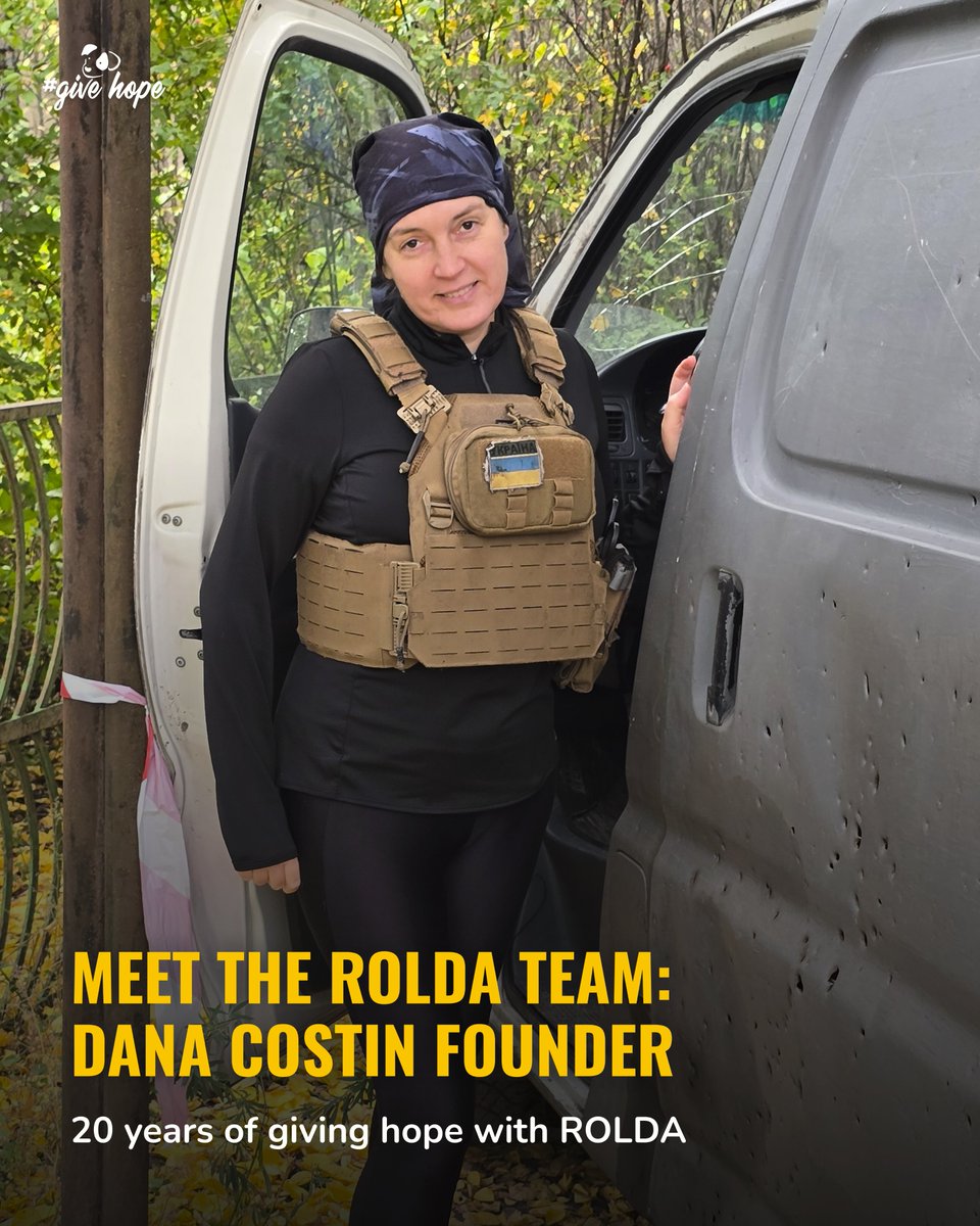 ROLDAOrg's tweet image. Meet the team | Dana, Founder of ROLDA 🐾

Dana founded ROLDA in her twenties with no funding, no English, no technical skills, and no safety net — just a deep refusal to accept the suffering of animals on the streets of Romania as “normal.”

Her first rescue dog, Printz, had…