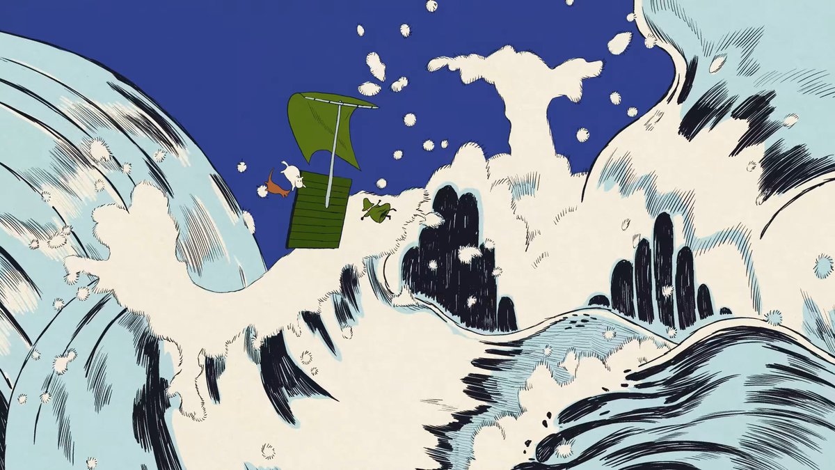DailyMoominbot's tweet photo. A new short Moomin animation has been released to celebrate the release of "Comet in Moominland" 80 years ago!

https://t.co/QOpKcxYYNY

Animation by: Karlotta Freier https://t.co/l3061Yx5nc