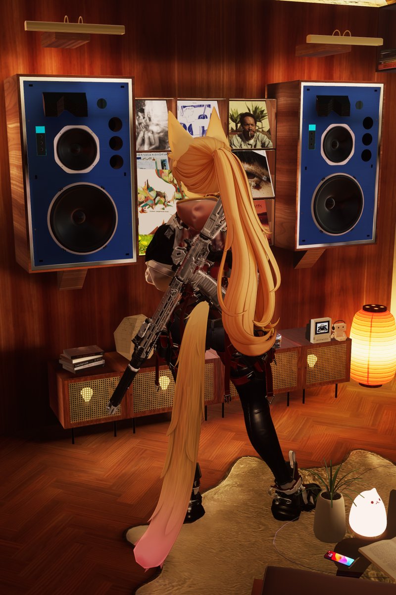 eas_vr's tweet image. Ponytails are the best! Don't they look cute? #Lantine3D #VRChat