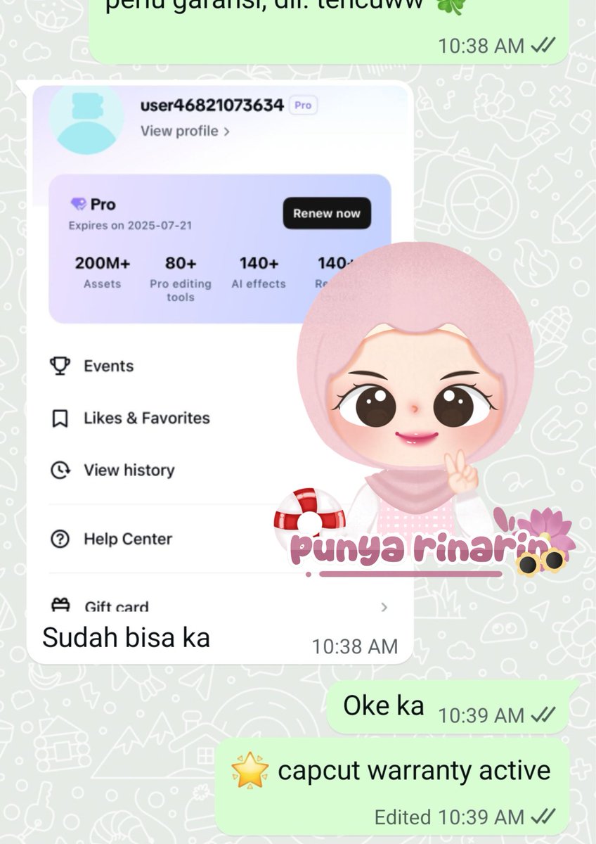 testimonj's tweet image. ⭑.ᐟ  testi up

wetv prem sharing 1 bulan 
canva pro member 6 bulan
netflix sharing 1p1u 1 bulan
capcut pro sharing 1 bulan