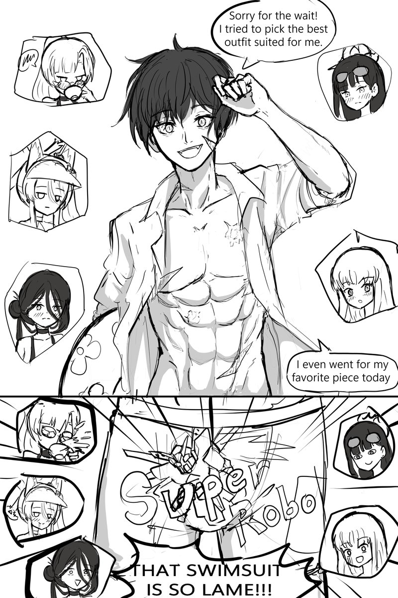 SNyaana's tweet photo. My OC sensei is a big manchild who thinks ben 10 underwear goes hard https://t.co/SSpqHBlrC4