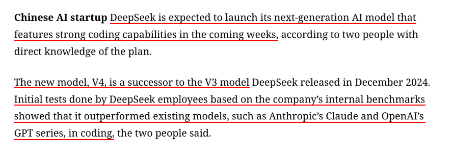 DeepSeek news clipping