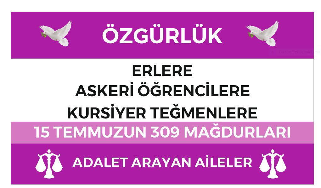 <a href="/YildizFeti/">Feti Yıldız</a> 📢15 Temmuz’un En Sessiz Mağdurları
🗣️ 309 Mahkûmları
#İnfazdaEşitlik bekliyor.! 
#15Temmuzun309Mağdurları 
<a href="/YildizFeti/">Feti Yıldız</a> <a href="/MHP_Bilgi/">MHP</a>