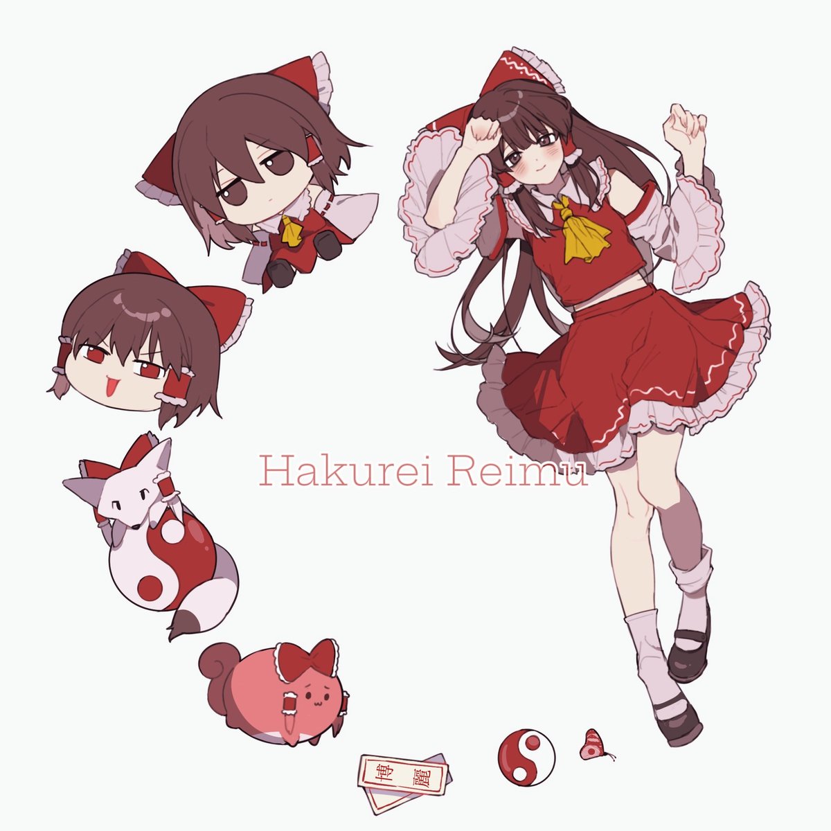 ArayaReveries's tweet image. 博 麗 靈 夢 の 成 長 週 期