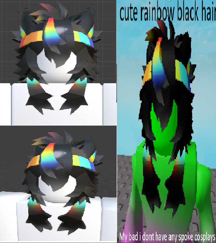 onlycodemeister's tweet image. spokeishere hair :-D