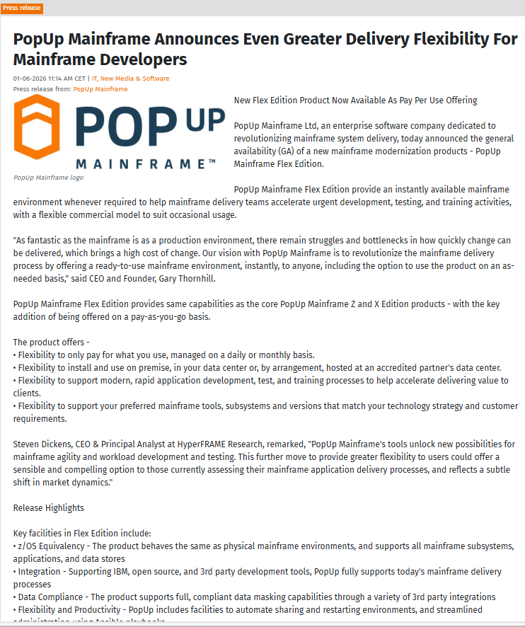 PopUpMainframe tweet picture