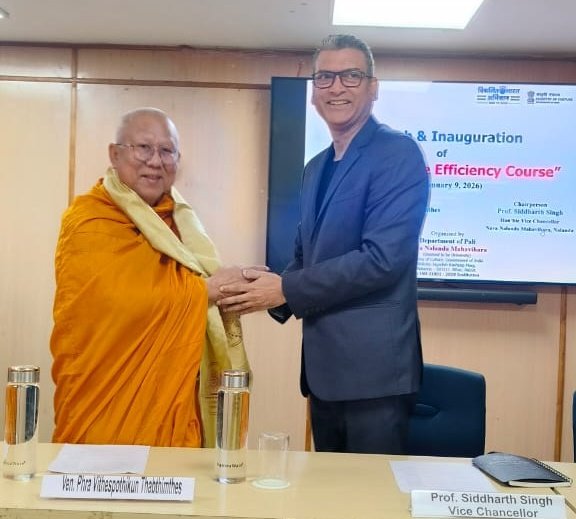 nnmnalanda's tweet photo. The Department of Pali,NNM organised the Launch and Inauguration of the “Thai Language Efficiency Course” in a dignified and academic atmosphere. https://t.co/V6zM9NsL7s
@PMOIndia @MinOfCultureGoI @gssjodhpur @DDNewslive @ugc_india @thailanguage #ThaiLanguageCourse https://t.co/0M3AfFjtAD