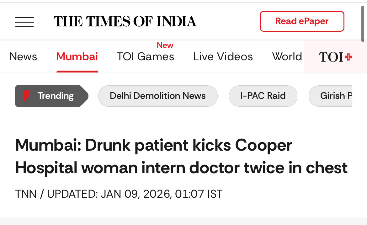 SONALJS's tweet image. Everyday story.
Justified when patients do it. Outrage when doctors retaliate.
Just days ago, doctors were being abused and branded with every possible label.
Now, the silence of high-profile journalists is deafening.