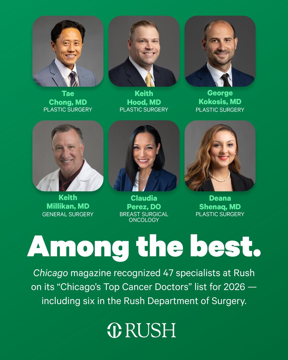 Rush Department of Surgery tweet media