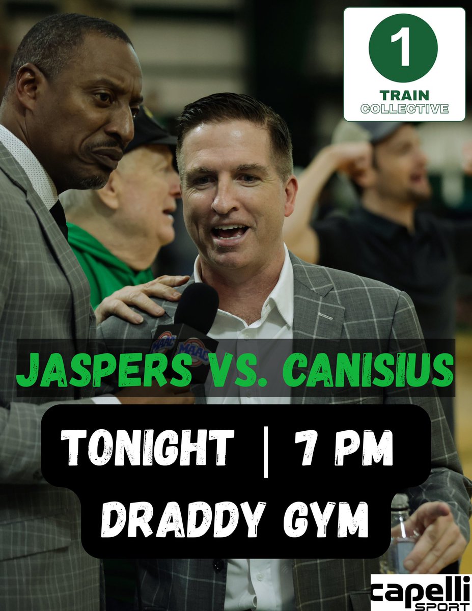 the1traincltv's tweet image. Life at 🏠:

✅: Win 200 for Coach Gal vs. Quinnipiac 😉

🔜: First of two at home this weekend starting tonight vs. Canisius 

@the1traincltv 
@CoachGalMC 
@gojaspers

#1Train | #NIL | #JasperNation🟢⚪️