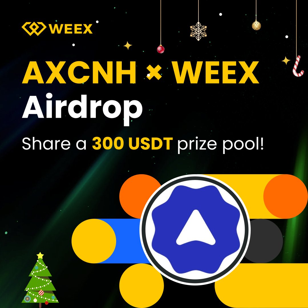 🚀 WEEX x $AXCNH <a href="/AnchorX_Ltd/">AnchorX</a> New Year Airdrop
🎁 300 USDT | 10 Lucky Winners

How to Join
🔸 Follow <a href="/WEEX_Official/">WEEX</a>
🔸 Like &amp; RT this post
🔸 Comment Your WEEX UID + TAG Frends

👉 Register on WEEX:weex.com/events/welcome…

⏳ Ends in 5 days

#blockchain #TradeToEarn #AItrading
