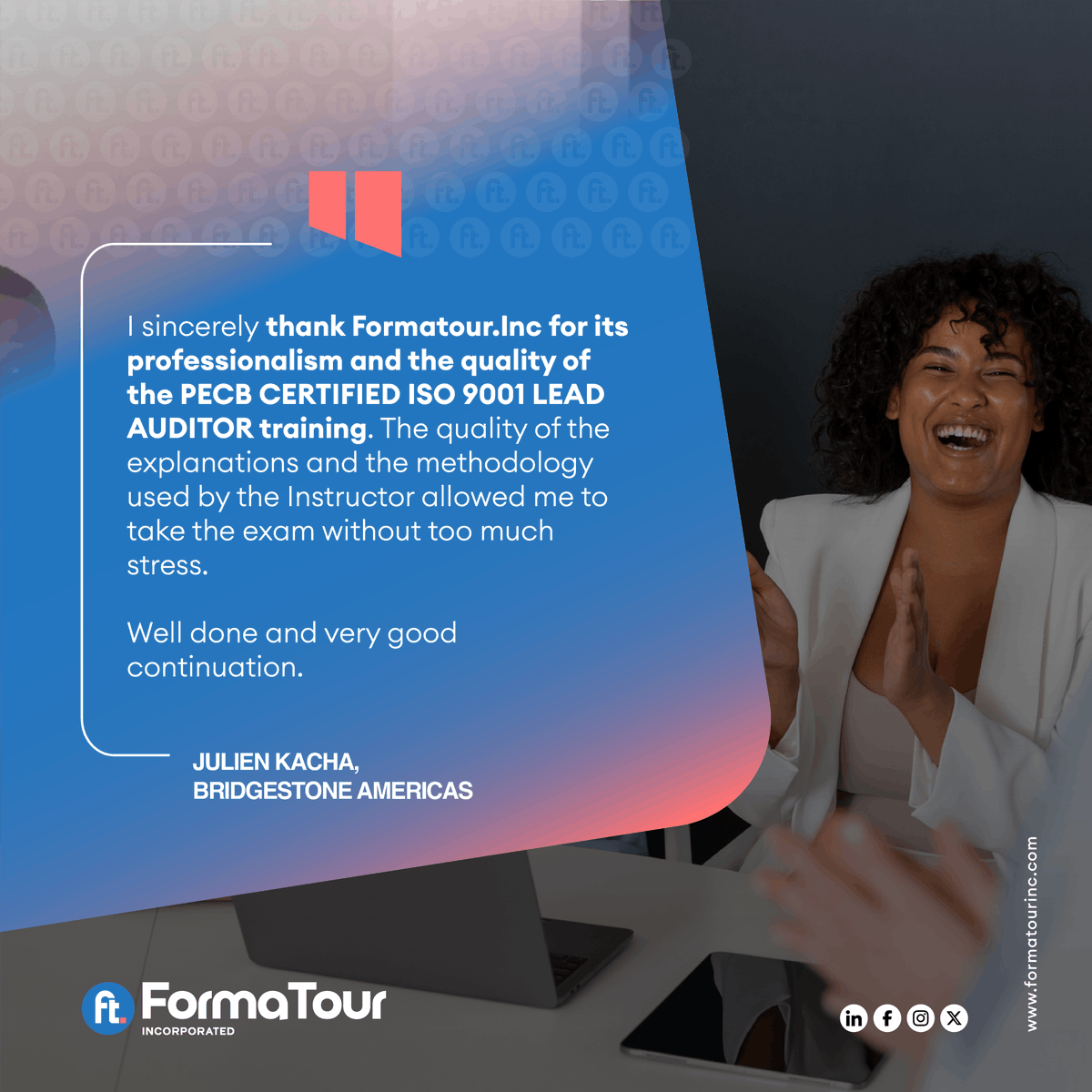 formatourinc's tweet photo. Real impact happens when training is clear, practical, and human.
“The quality of the explanations and methodology allowed me to take the exam without stress.”
— Julien Kacha, Bridgestone Americas
Ready to transform your organization?

https://t.co/rdYUtwiZ7j https://t.co/c9eDrzrDoU