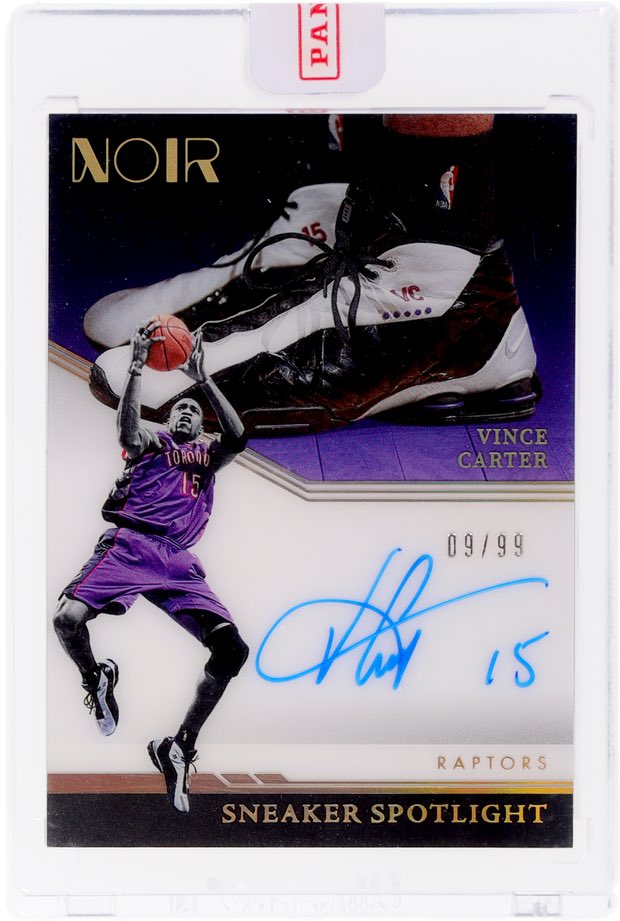 Card #9/365: 2021 Panini Noir Sneaker Spotlight Signature Vince