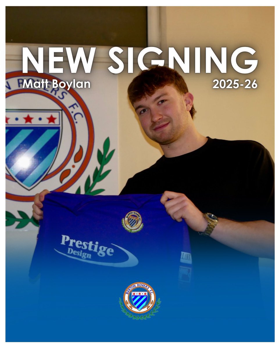 NEW SIGNING |

Welcome (back) to Barton Rovers, Matt ‘Paddy’ Boylan! 🧤

The goalkeeper rejoins us for the remainder of the 25/26 season! 🙌