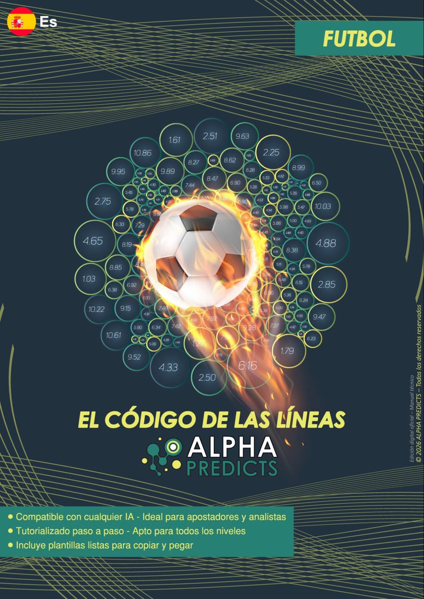 AlphaPredicts's tweet image. PARLEY, CUOTAS, PRONOSTICO, SISTEMA
Adquiérelo aquí es momento de que comiences a ganar:
alphapredicts.blogspot.com/2026/01/el-cod…