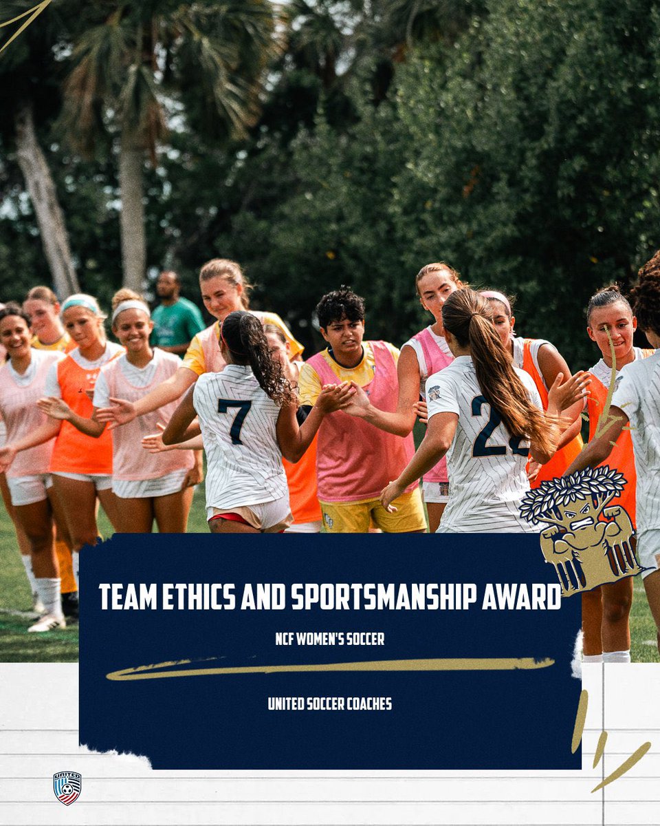 NCFBanyans's tweet photo. Congratulations to @Ncf_Wsoc for being named one of just 45 college soccer teams nationwide and one of just four NAIA programs total to be named a Team Ethics and Sportsmanship Award Winner by @UnitedCoaches!
#GoMightyBanyans #RootedAsOne https://t.co/6j2EXIZ867