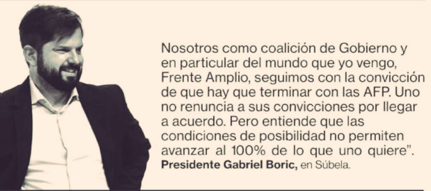 ayala_rodolfo's tweet image. 📢 El esquizofrénico estuvo 4 años y ahora que le quedan 61 días empieza otra vez con el fin de las AFP's. 🎪 🤡 
@GabrielBoric