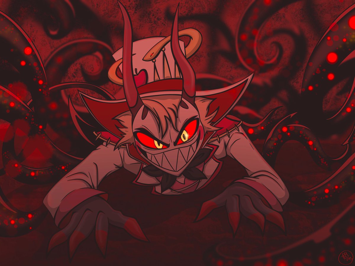 DesignsTrh's tweet image. Made a new wallpaper for my iPad 😈

#LuciferMorningstar #Lucifer #HazbinHotel #HazbinHotelLucifer #HazbinHotelFanart #fyp #fypシ #fypage #wallpaper #Hellaverse