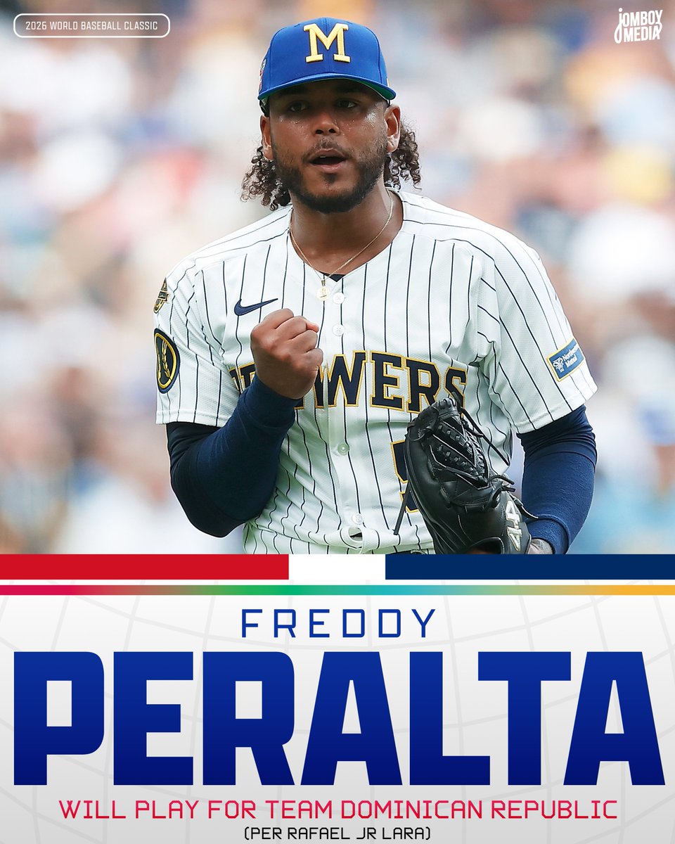TalkinBaseball_'s tweet image. Freddy Peralta will pitch for the Dominican Republic in the World Baseball Classic