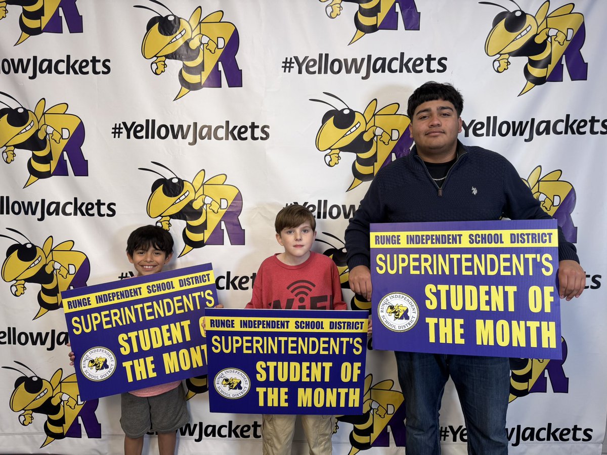 RungeISD's tweet image. Congratulations to our December Students of the Month!  #GrowingGreatness

Elementary:  Lucas Garcia

Junior High:  Henson Parker

High School:  Jayden Garcia