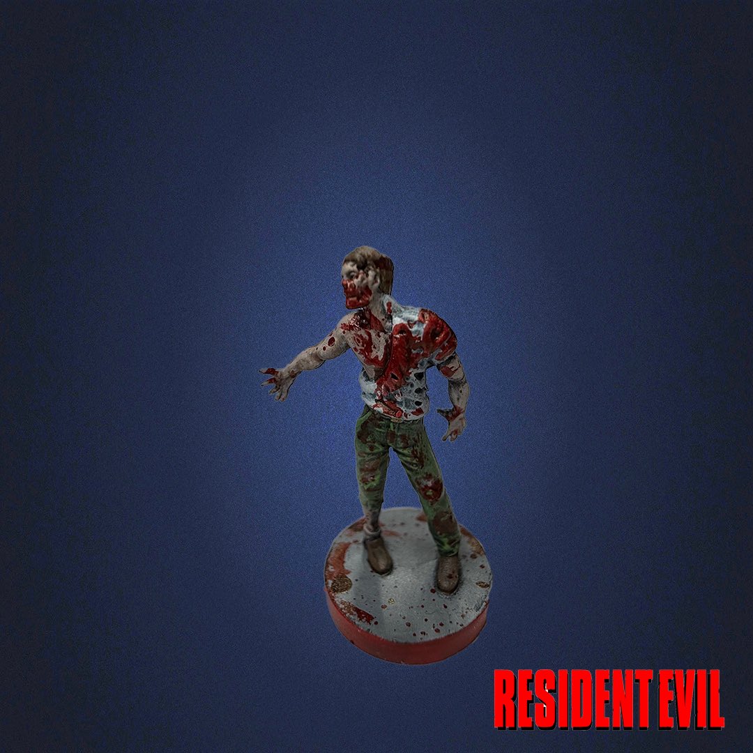 RiftOut's tweet image. Resident Evil 3 Boardgame another Zombie Type 2 painted