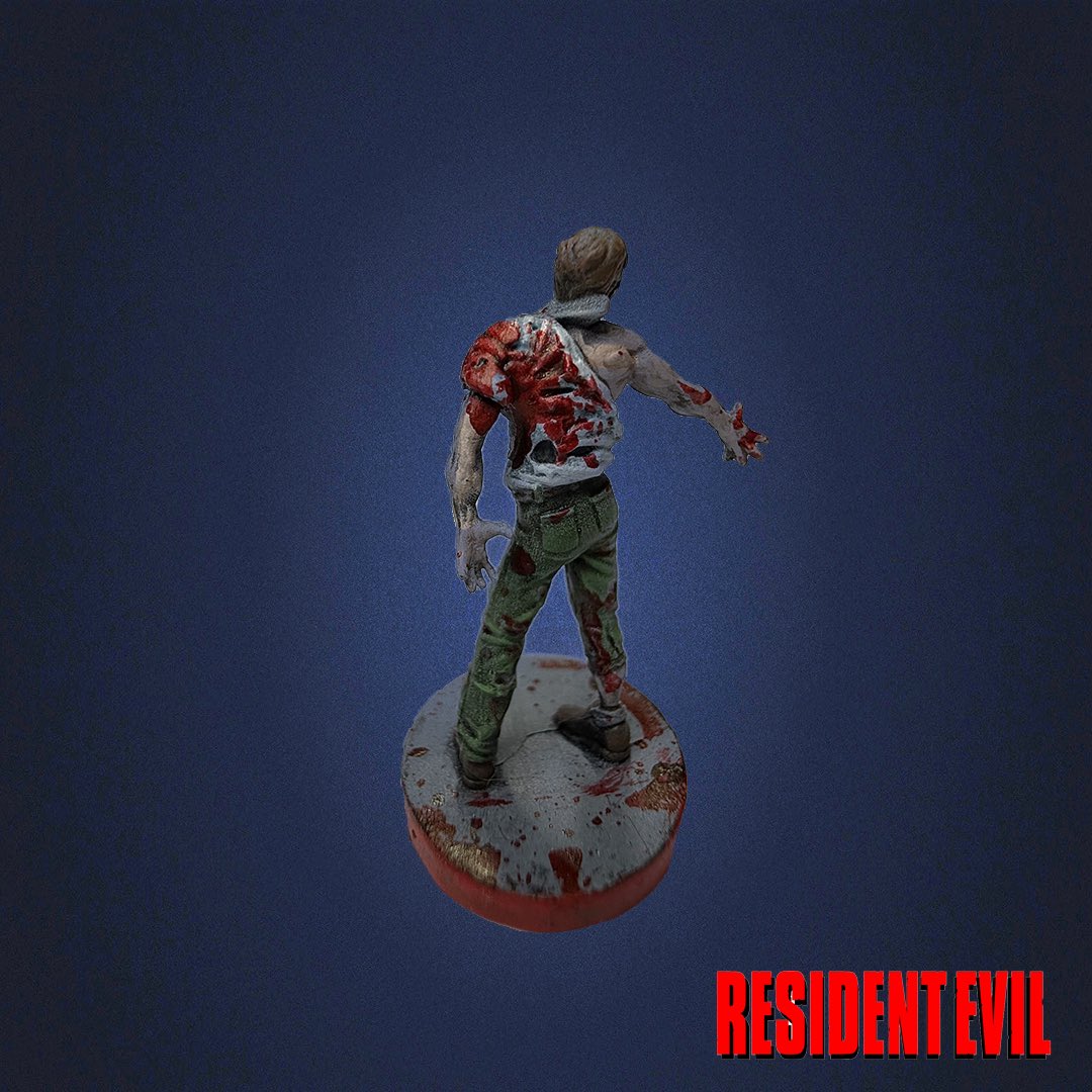 RiftOut's tweet image. Resident Evil 3 Boardgame another Zombie Type 2 painted