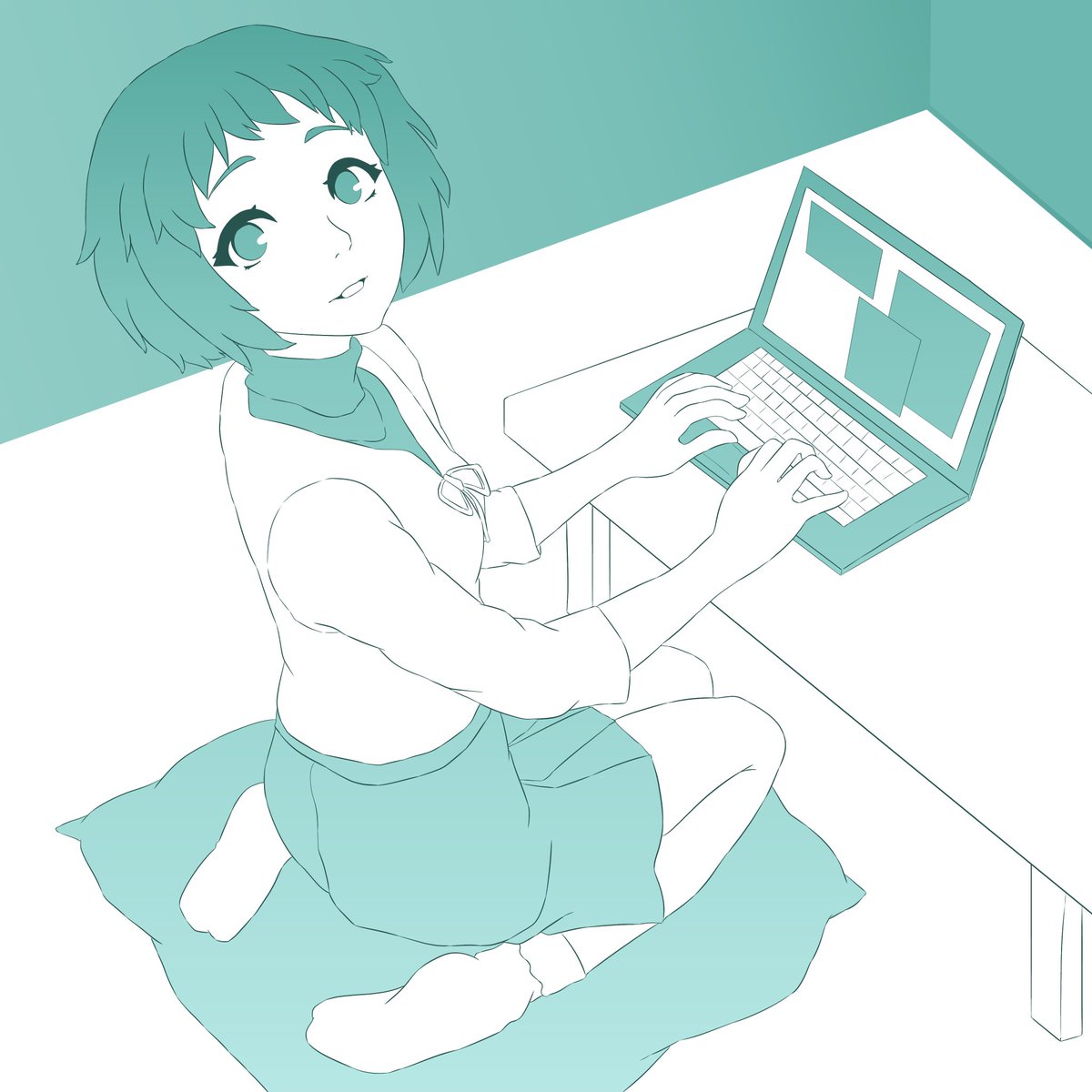 Lu_ludivineArt's tweet image. Happy #FuukaFriday !!
I wanted to test something it’s a bit experimental lol (I don’t know how to draw computers forgive my kindergarten-level drawing)

#fuukayamagishi #persona3 #Persona3Reload