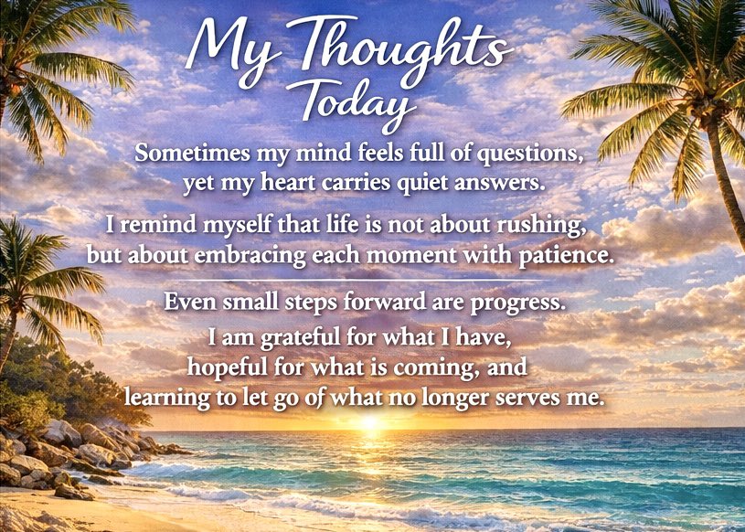 Sitting quietly in my Beverly Hills office while the city moves outside. Even on busy days clarity comes from stillness not from rushing.

Visualizing calm waters bright horizons and new beginnings. Letting go of what no longer serves.

Today I choose peace kindness and strength.