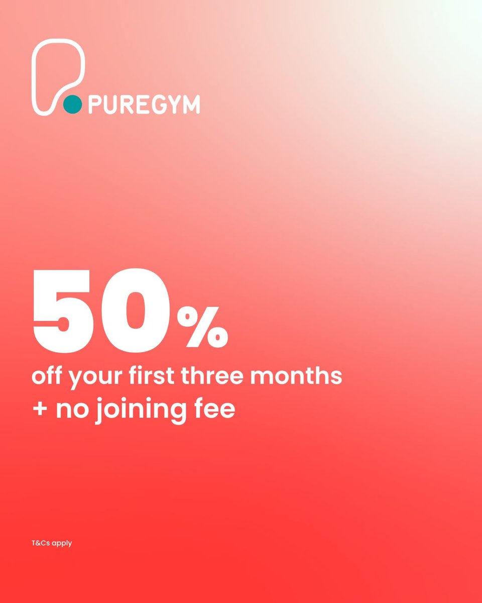 January is the PERFECT time for a new gym membership and Pure Gym Urban Exchange has an amazing offer! 50% off your first 3 months and no joining fee! 

Come down and check out the fully refurbished gym with new equipment!

Join now online!