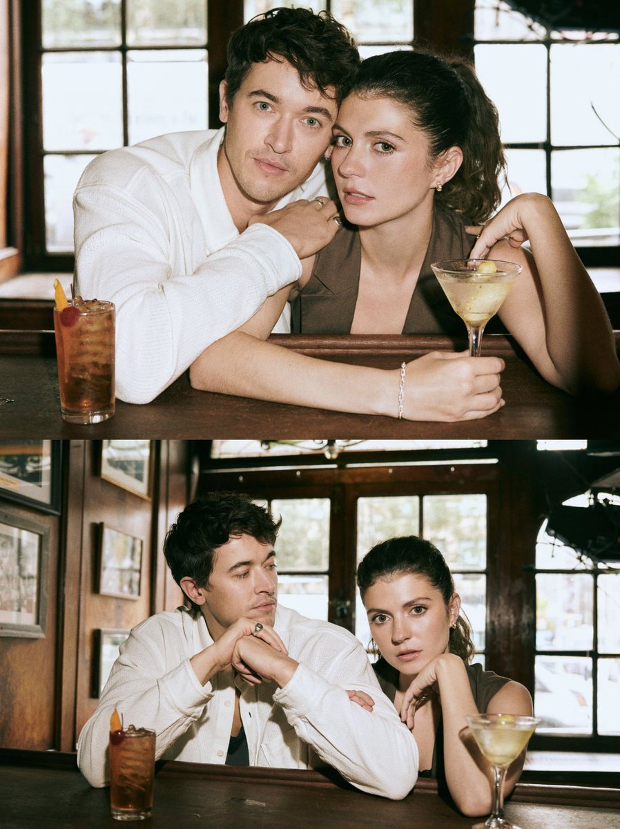 netflix's tweet image. That's our poppyalex 🧡

Emily Bader and Tom Blyth for People We Meet on Vacation. | 📸: Matthew Sprout