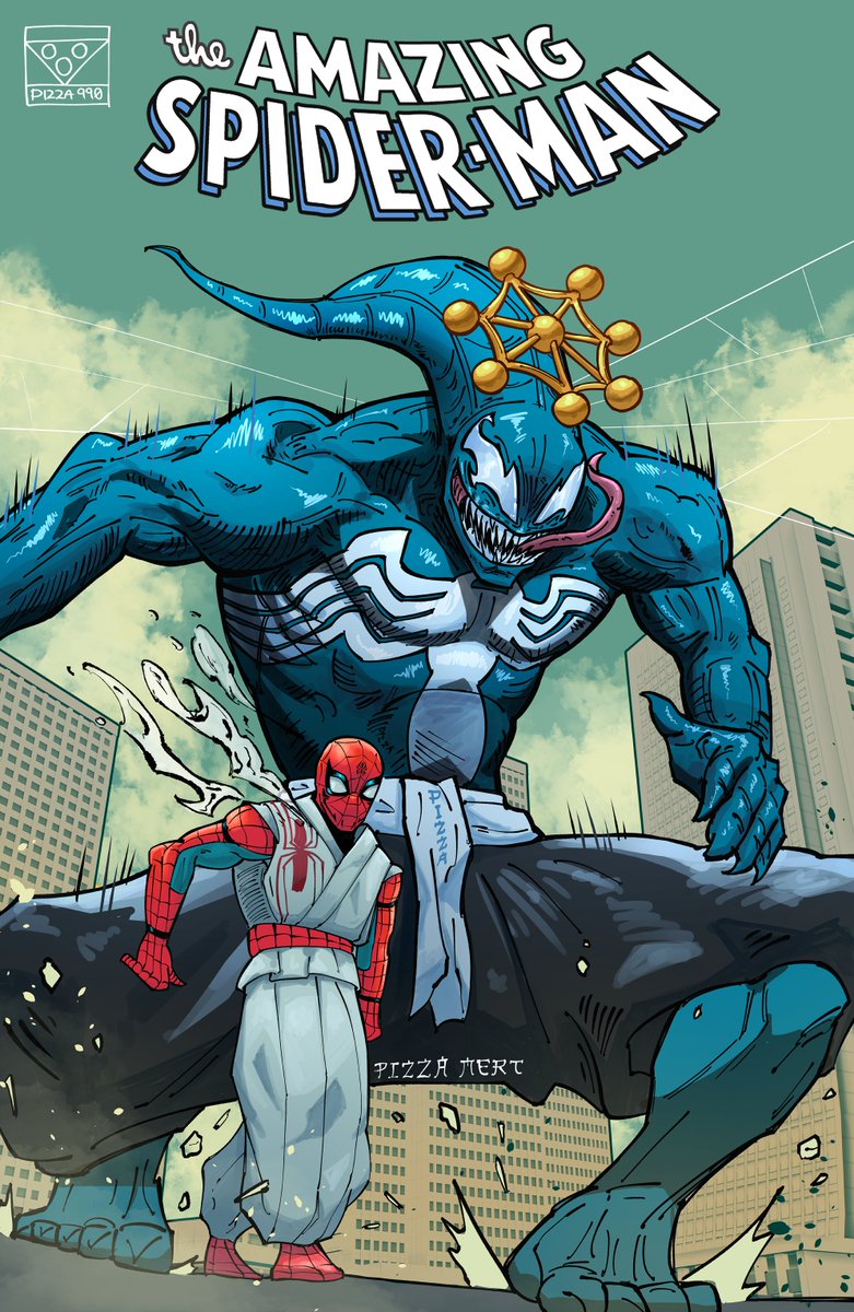 pizza990's tweet image. TASM Cover version just in case someone from Marvel wants to hire me in the future