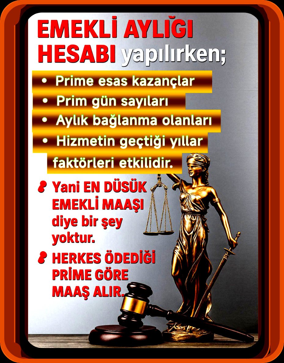 👉Kanunlar yok sayılarak, 
Emekli Memura, Hakkı olan Seyyanen zam verilmedi
👉ADALET varsa; Memur Emeklisine'de 
SEYYANEN ZAM verilmeli 

#MemurEmeklisineAdalet
#EmekliMemuradaSeyyanen
<a href="/RTErdogan/">Recep Tayyip Erdoğan</a>  <a href="/dbdevletbahceli/">Devlet Bahçeli</a>