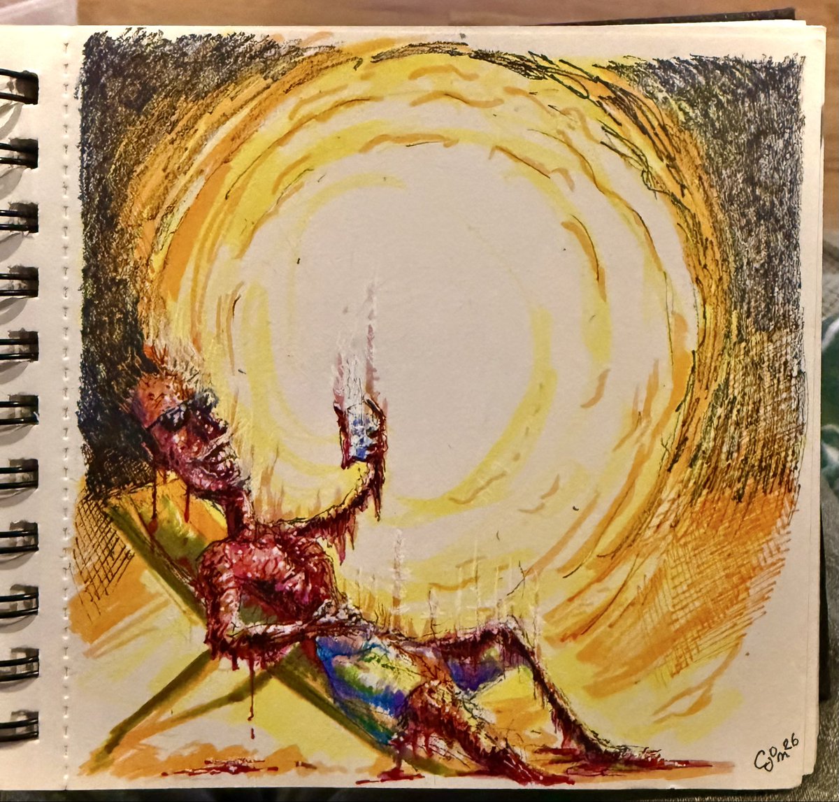 2025 done so back completing 2024.

Inktober 2024 “sun”

#inktober #inktober2024 #inkdrawing #illustration #art #doodle #sketch #sketchbook #sun #sunlounging #relax #burning #melting #sunshine #comic #comicart