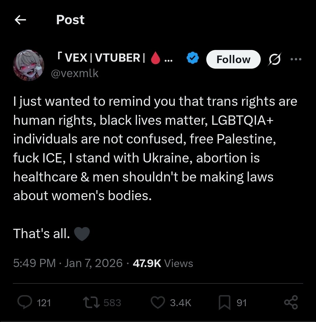 "I support current thing."