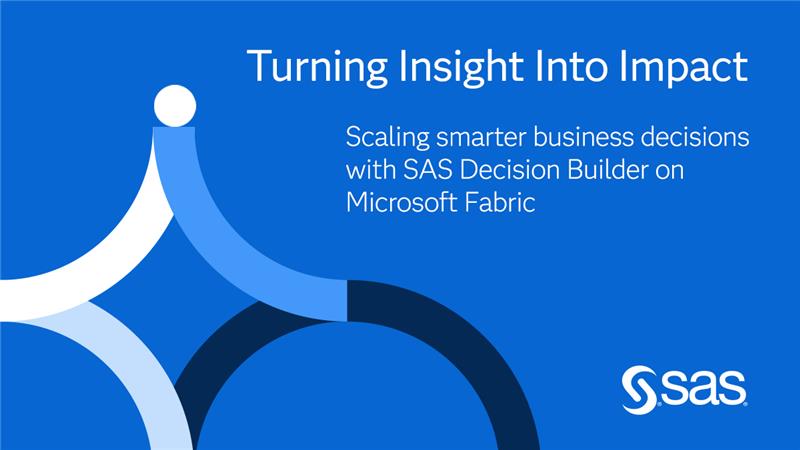 leotolo's tweet photo. Now generally available: SAS Decision Builder on Microsoft Fabric! 🎉 

Start making confident decisions today: https://t.co/6Ey6vHJjTs https://t.co/F9OUri2vwB