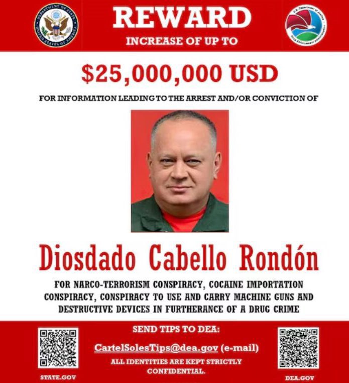 For the Trump Administration to achieve a real transition in Venezuela, sooner or later Diosdado Cabello must face U.S. justice. 

He is a regime strongman, complicit with Maduro in exporting drugs and criminals that have poisoned our communities.

When Diosdado is brought to