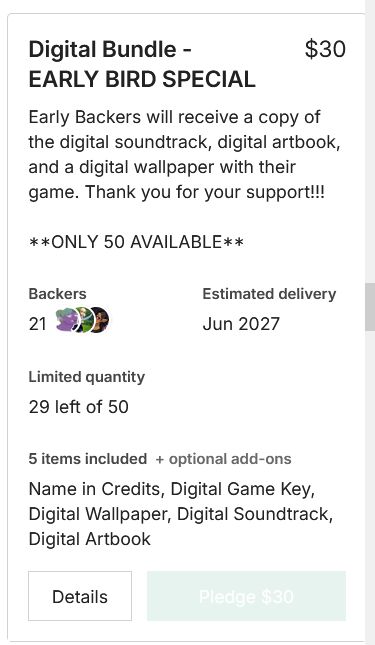 Have you pledged to the kickstarter yet? owo You have only until Jan 11th, 12:59 AM EST to pick up these rewards at their cheapest! You cant get them at this price again!💗