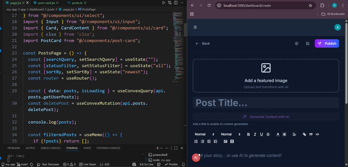 ArpitMandhan32's tweet photo. Day 9 – Project Mode 

Shifting gears today to work on my project and apply what I’ve been learning in a practical way.
Consistency > Motivation. 

#60DaysOfGrowth #PlacementJourney #DSA #DynamicProgramming #LearningInPublic https://t.co/obk6dGiVo4