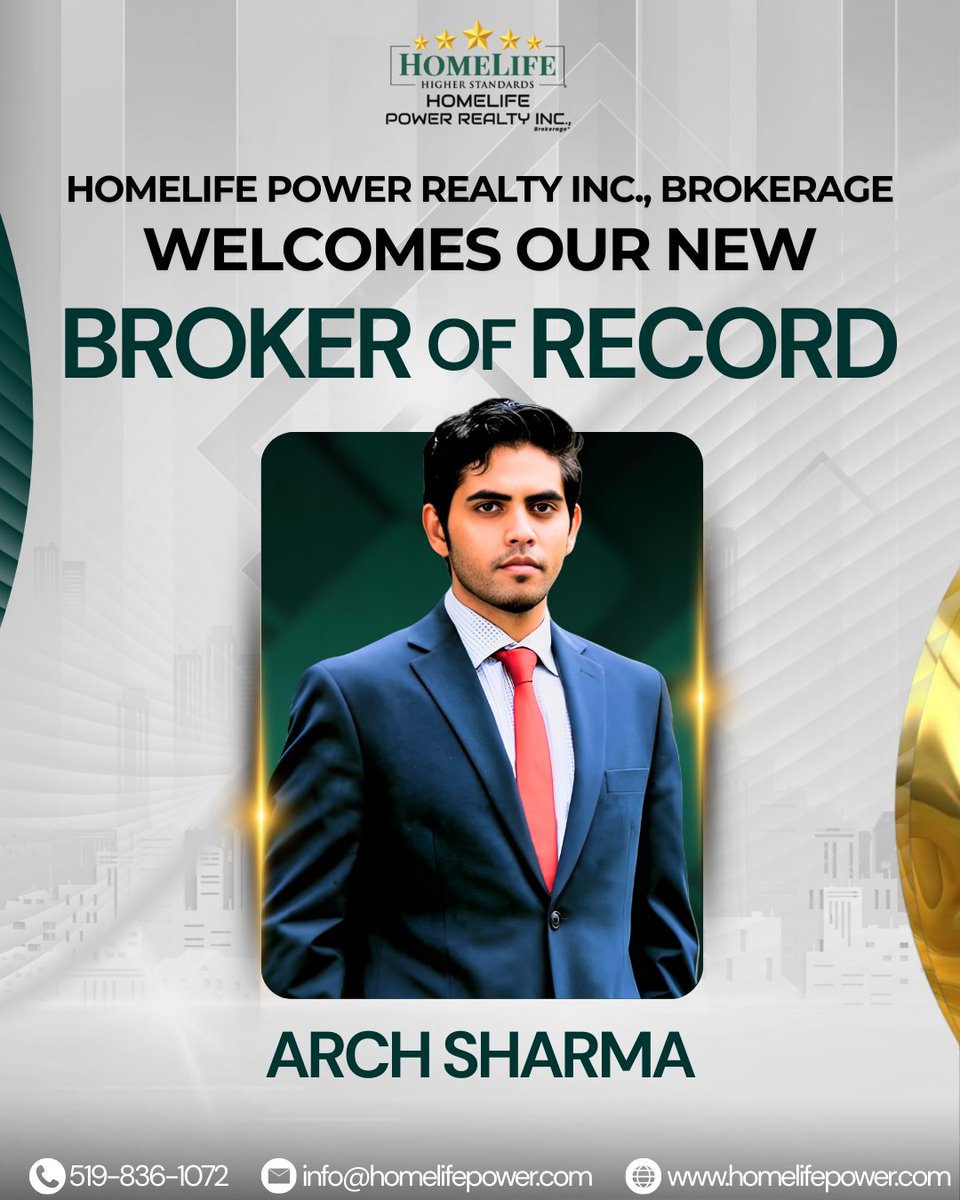 HomeLifePower's tweet photo. Welcoming a strong new chapter 💼✨
Proud to welcome Arch Sharma as our new Broker of Record at HomeLife Power Realty Inc. Excited to keep raising standards, empowering agents, and building for the future. 🚀🏡
Powered to win ⭐⭐⭐⭐⭐ https://t.co/g5v0ecV5tO