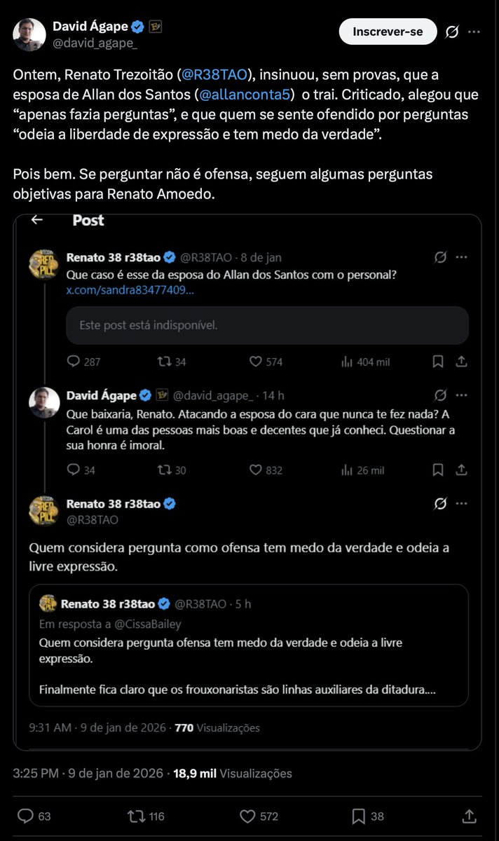 perguntas interessantes hein @R38TAO vulgo renatinho22LR. Diz que tem mais  de 200 BTC mas foge de uma aposta que eu fiz onde eu te daria um bitcoin  caso vc provasse isso. Pra