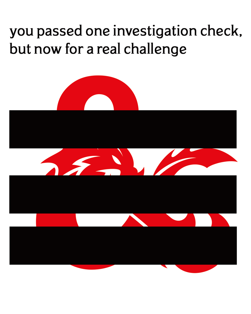 Wizards_DnD's tweet photo. DC 20 investigation check https://t.co/cx6LawhDf9