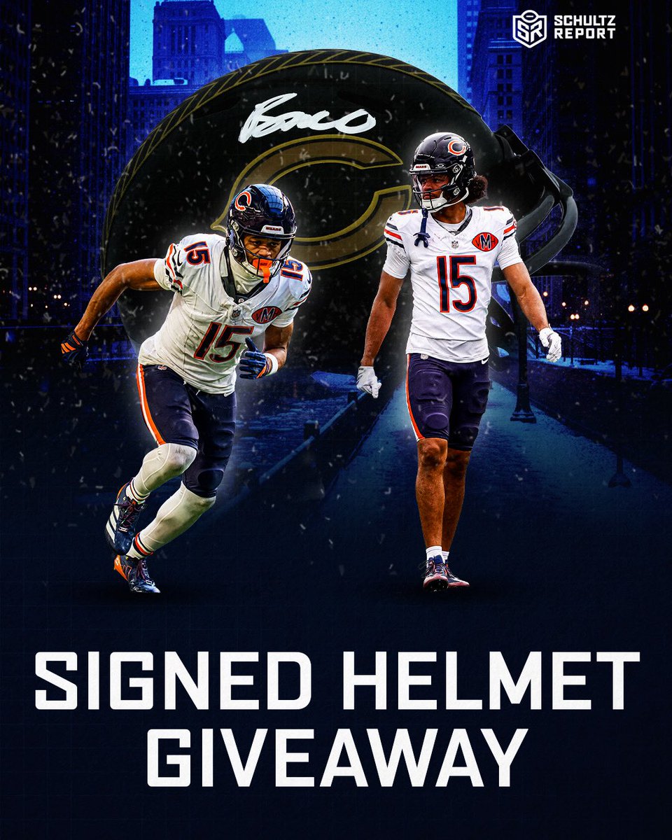 Schultz_Report's tweet image. 🔥 Signed Helmet Giveaway! 🔥

I'm giving away a signed Rome Odunze helmet. 

Rules:
1. Follow @Schultz_Report 
2. Like this post 
3. Reply with how many yards Odunze has vs the Packers